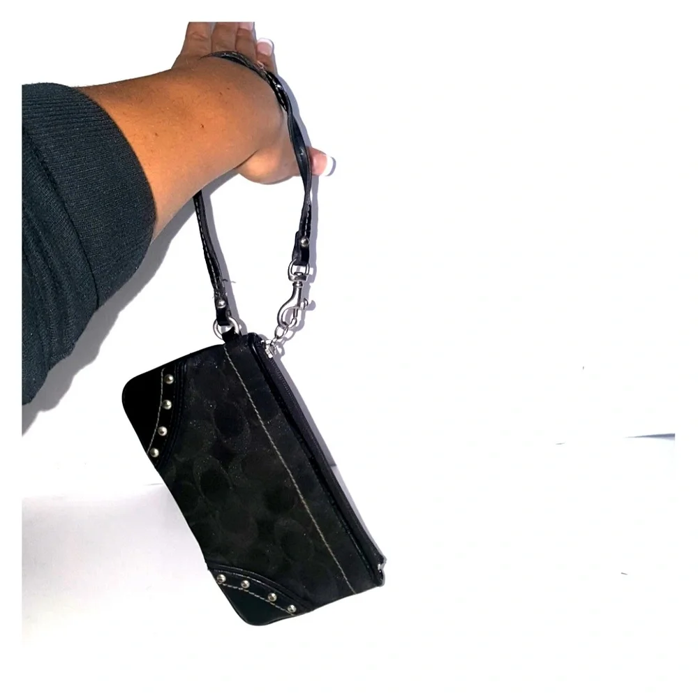 SALE Authentic vintage Coach‎ wristlet with studds